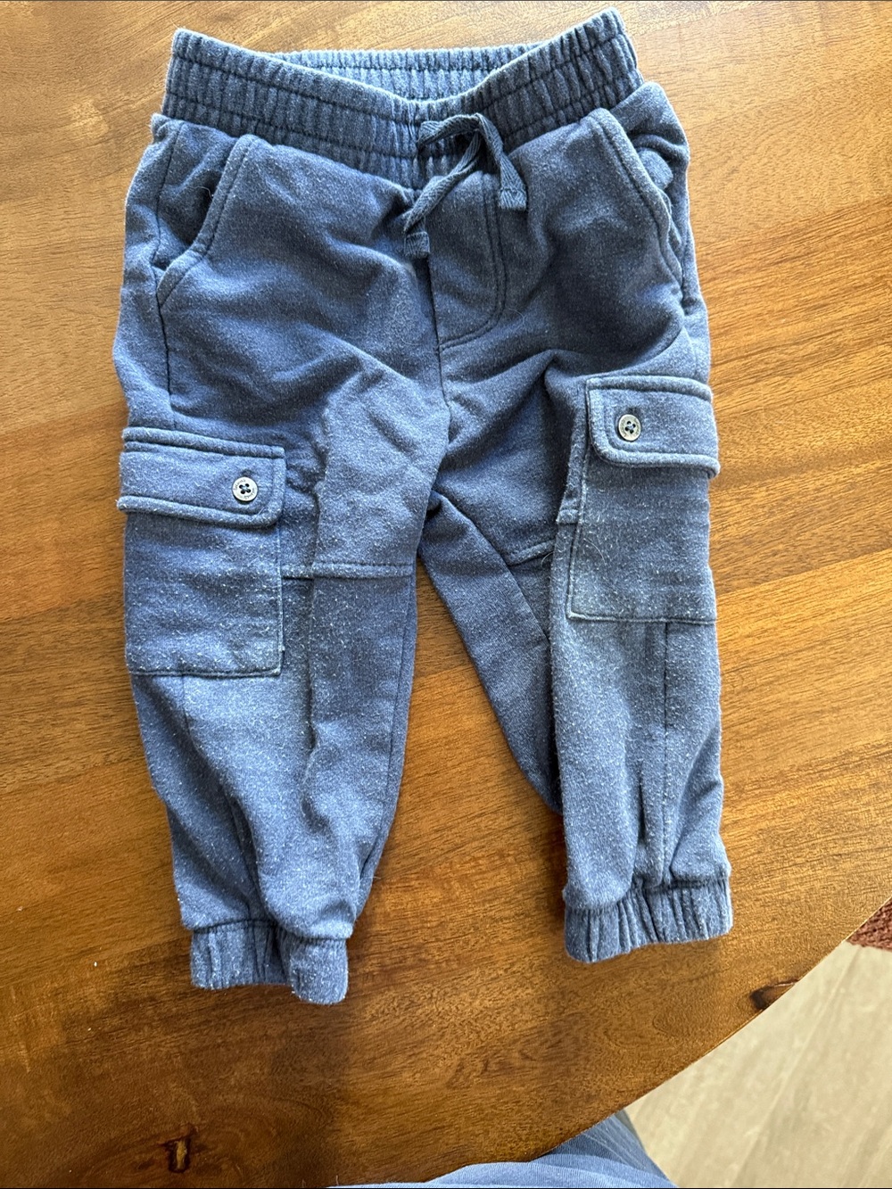 Splendid Kids Sweat Cargo Joggers in Heather Navy